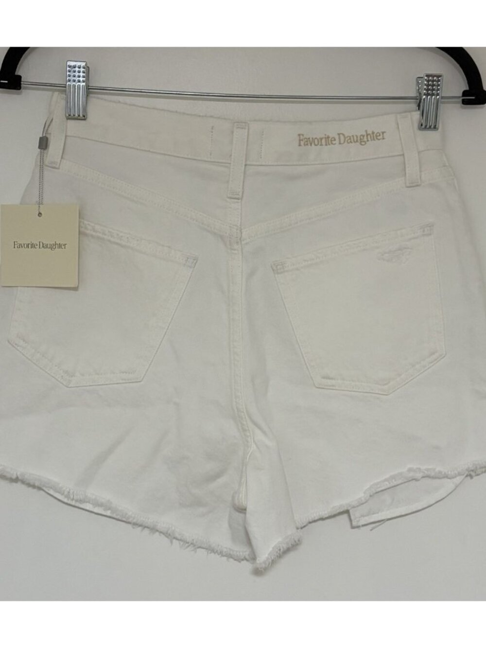 Favorite Daughter Women’s High Rise Juni White Shorts Size 25 NWT - Picture 3 of 12
